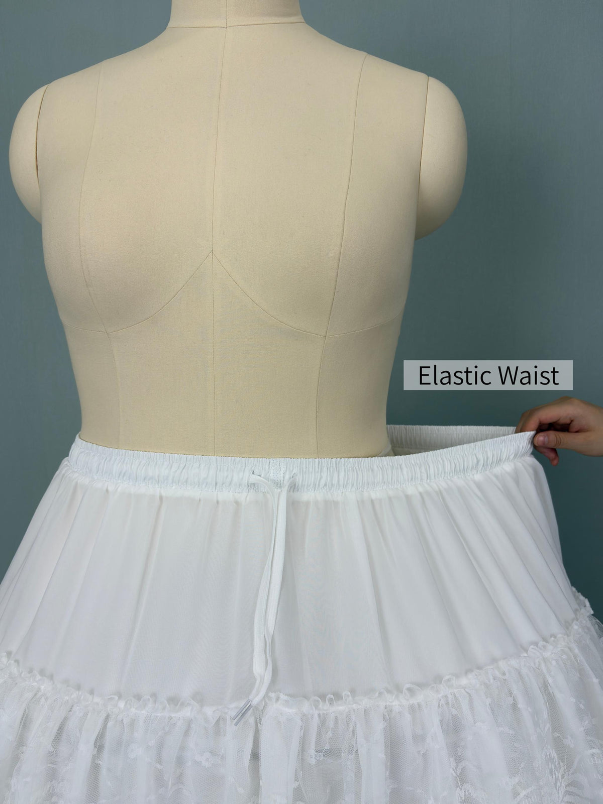 Noloria 21.7" (55 cm) Hoop Puffy Plus Size Lolita Petticoat, Moon Cage 45907:872692