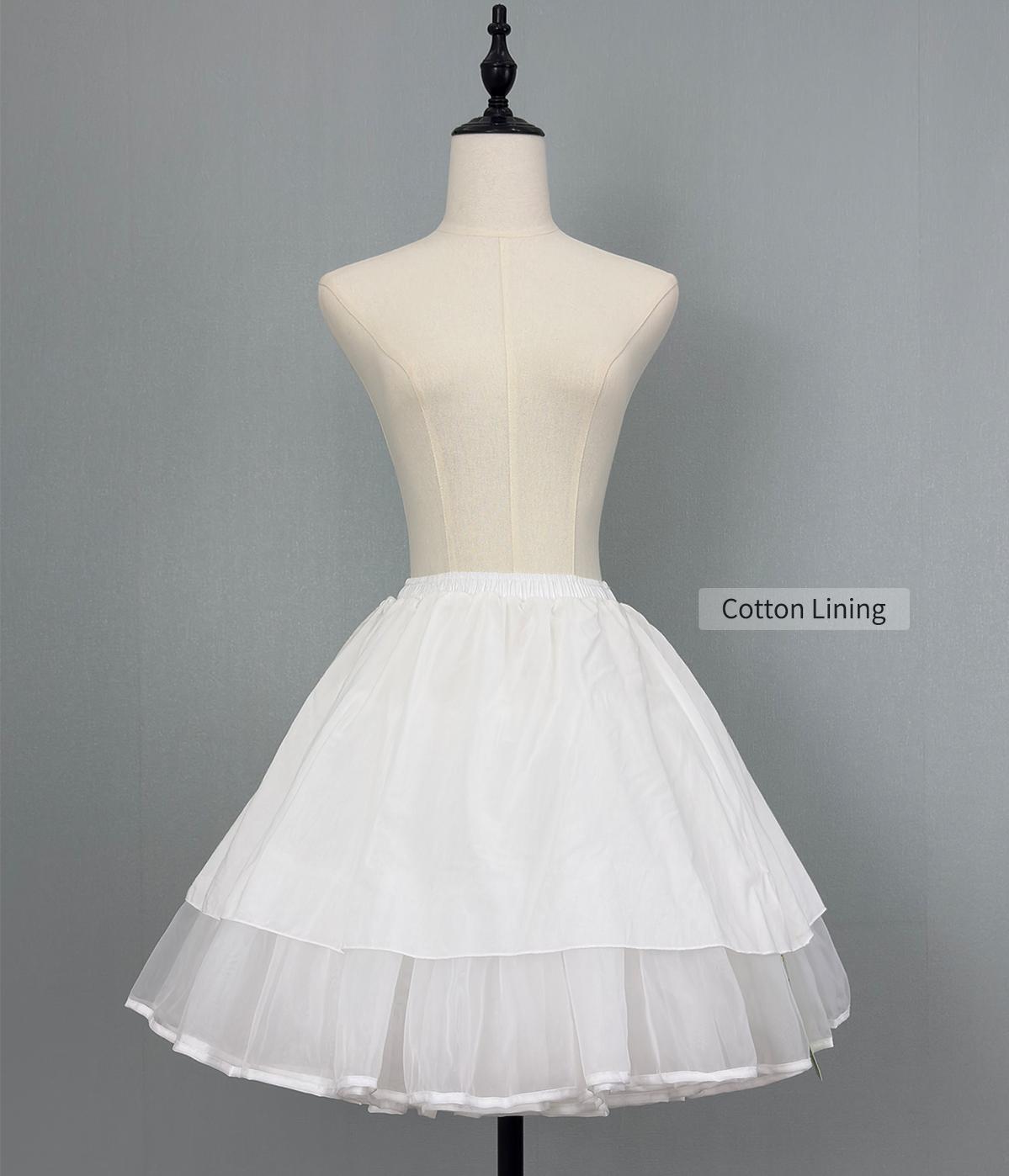 Noloria 18.9" (48 cm) High Volume Lolita Petticoat, Petal Edge 43720:867105