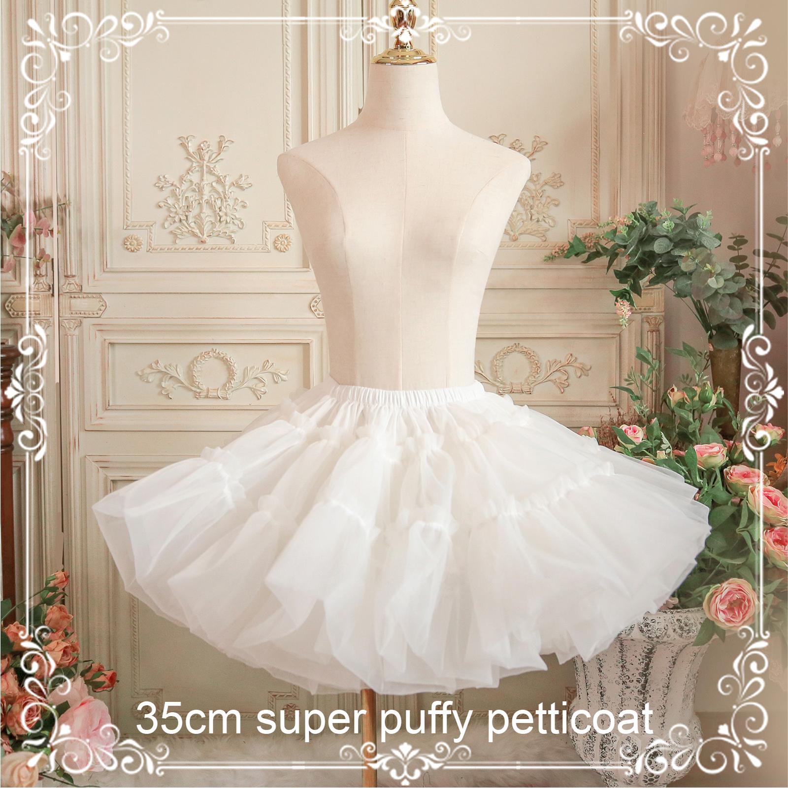 Aurora & Ariel 13.8" (35 cm) Super Puffy Petticoat, Customizable (White) 33016:456468