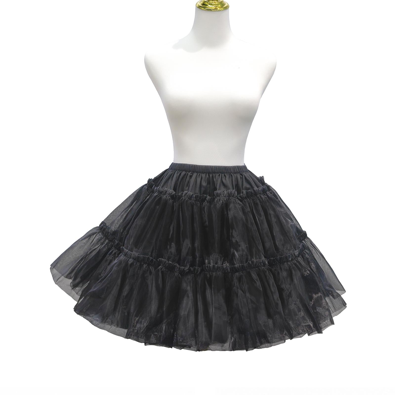 Aurora & Ariel 17.7" (45 cm) Puffy Petticoat, Customizable (Black) 33052:570738