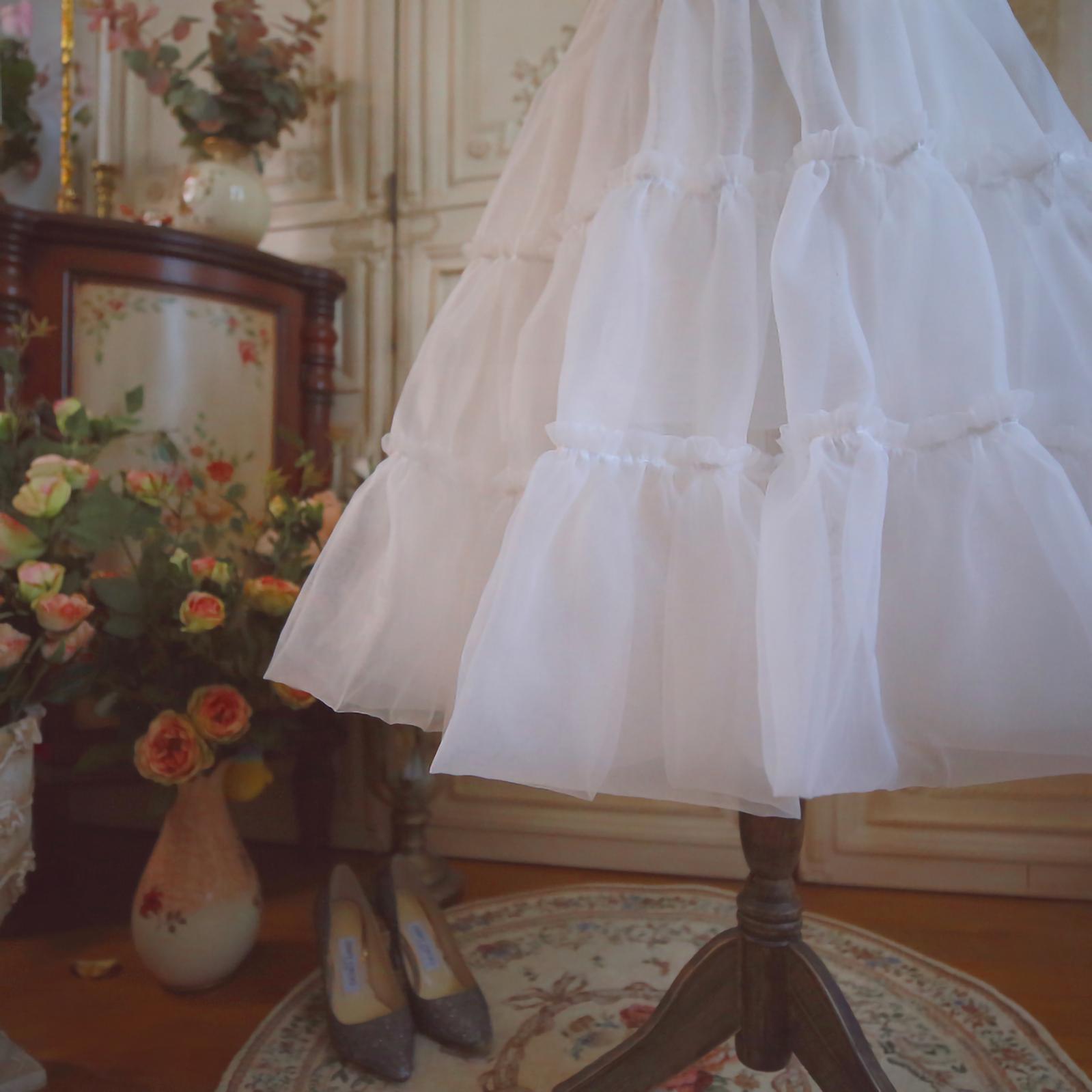 60cm Mini A-line Lolita Petticoat Customizable 33168:463912 33168:463912