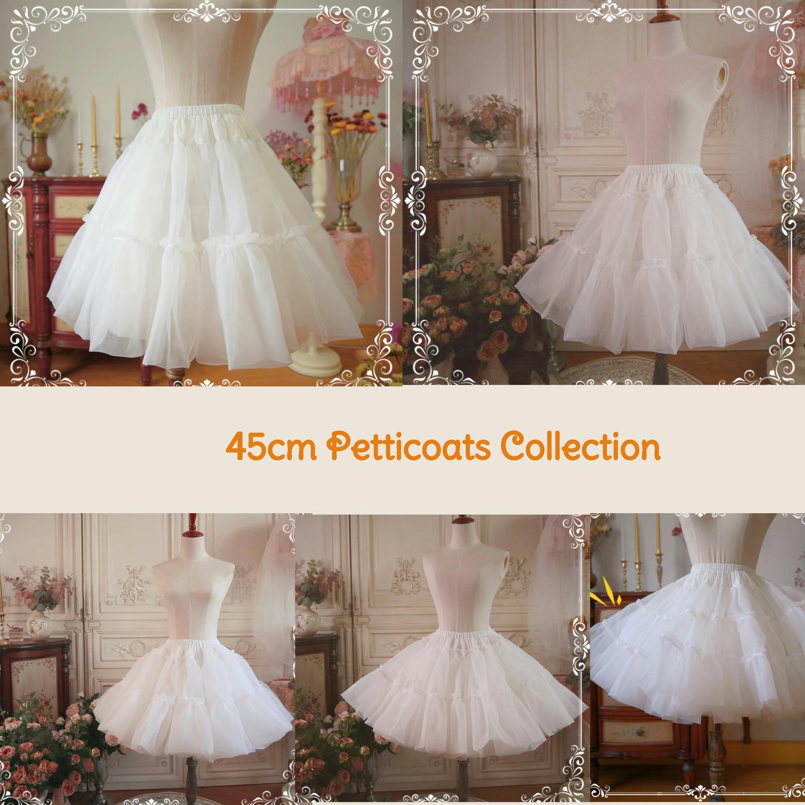 Aurora & Ariel 17.7" (45 cm) A-Line Petticoat Collection Customizable   Pettilia