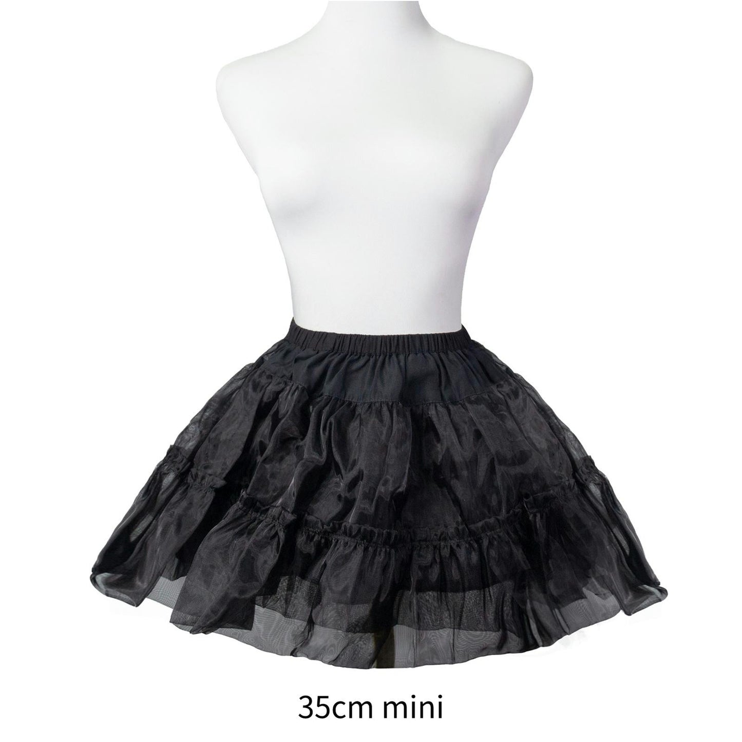 Aurora & Ariel 13.8" (35 cm) A-Line Petticoat Collection, Customizable (Black) 32614:454948
