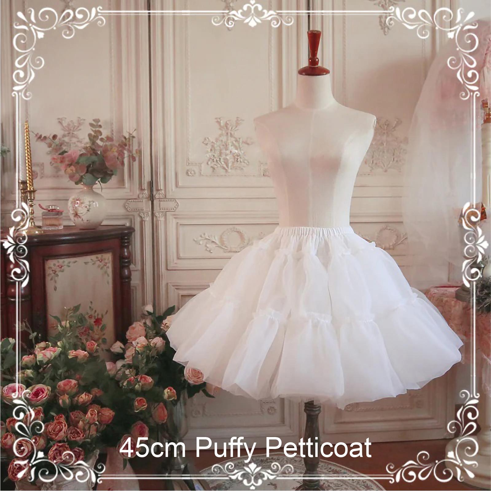 Aurora & Ariel 17.7" (45 cm) A-Line Petticoat Collection Customizable (White) 33166:459450