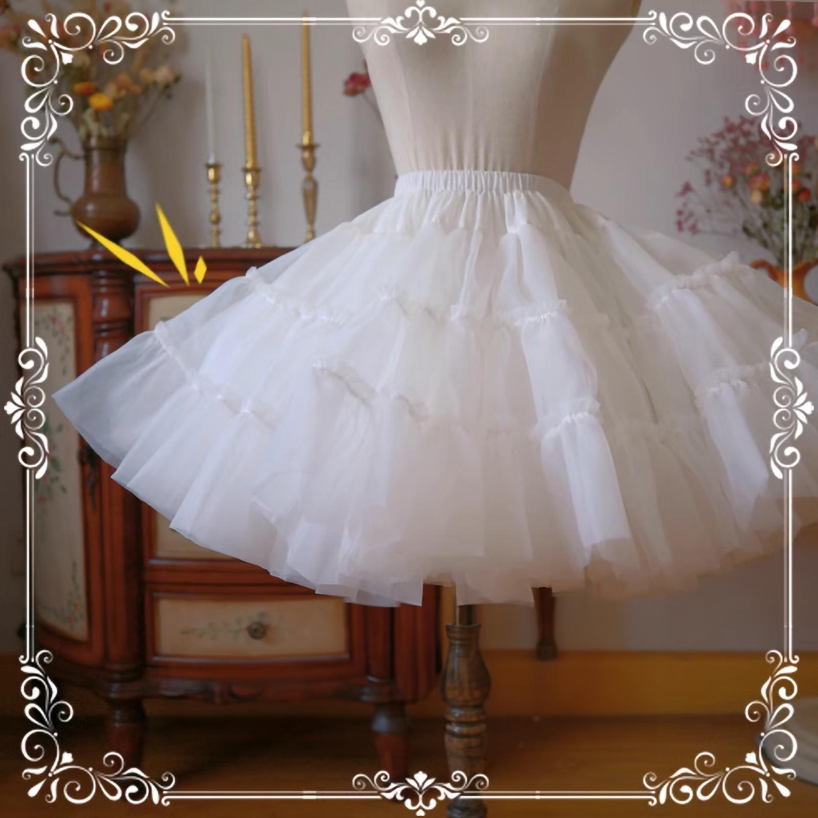 Aurora & Ariel 17.7" (45 cm) Catwalk Puffy Petticoat Customizable (White) 33056:459352