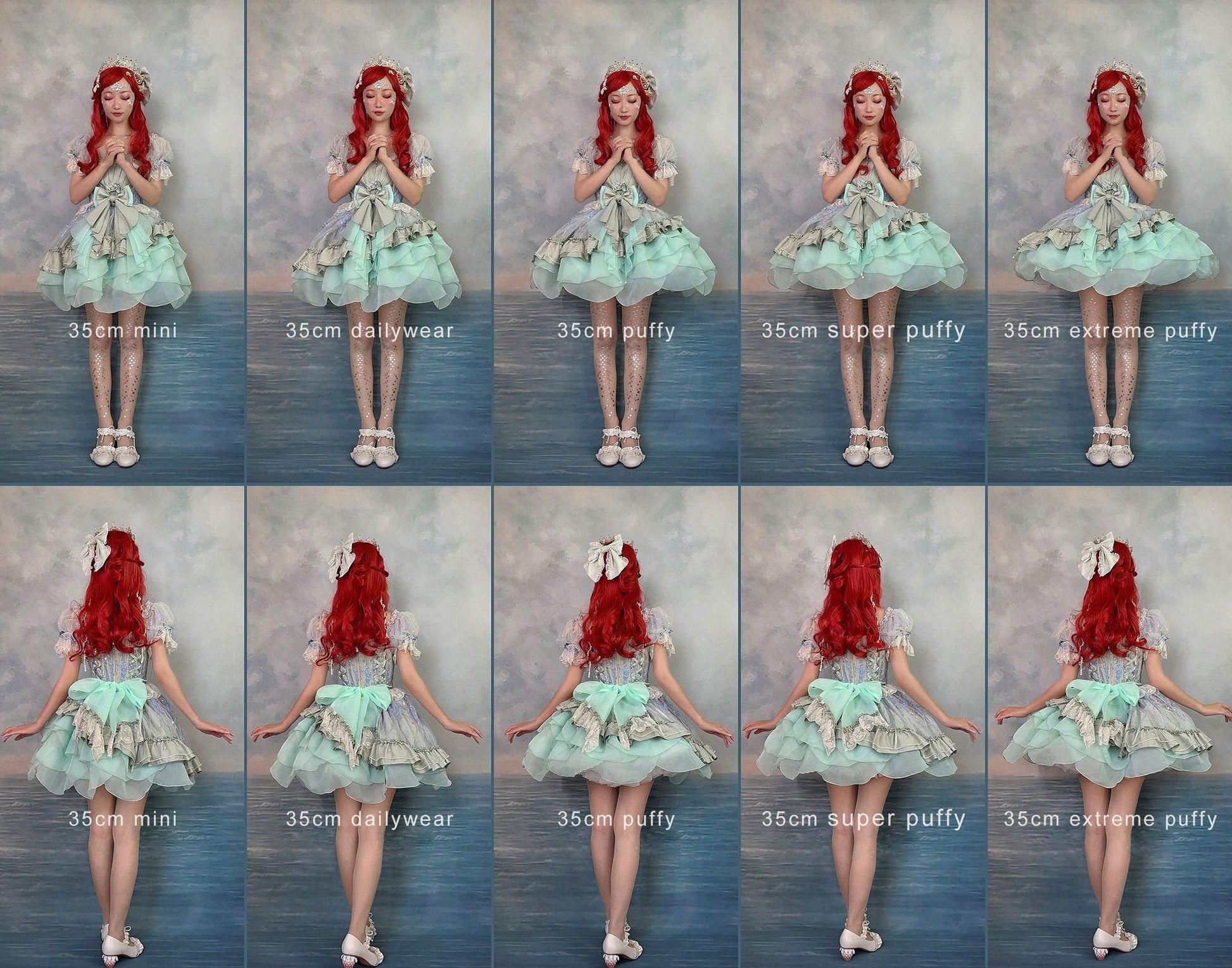 Aurora & Ariel 13.8" (35 cm) A-Line Petticoat Collection, Customizable 32614:790363