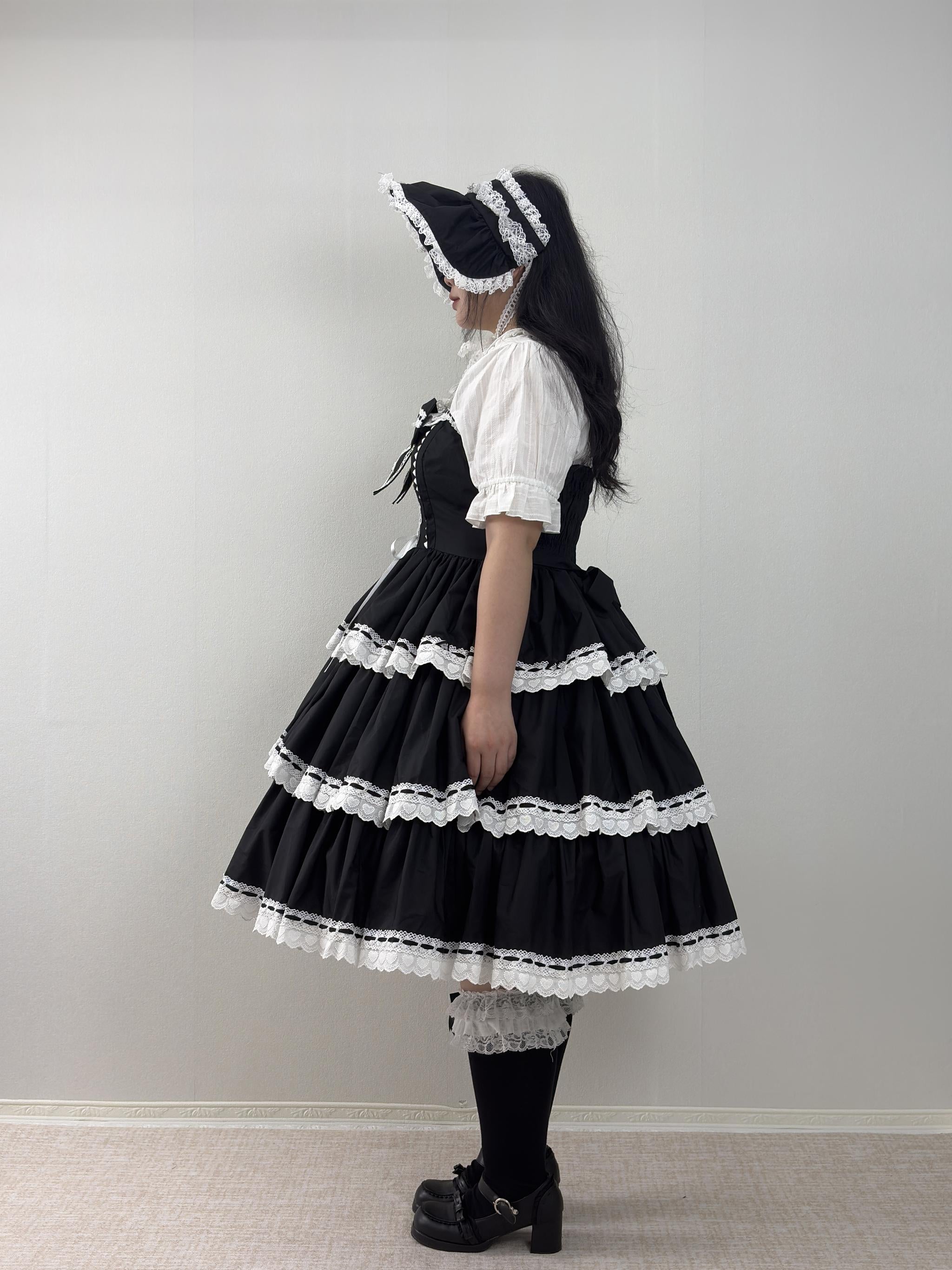 Otome Heart - Old School Lolita Jumper Skirt, Plus Size 45597:865045