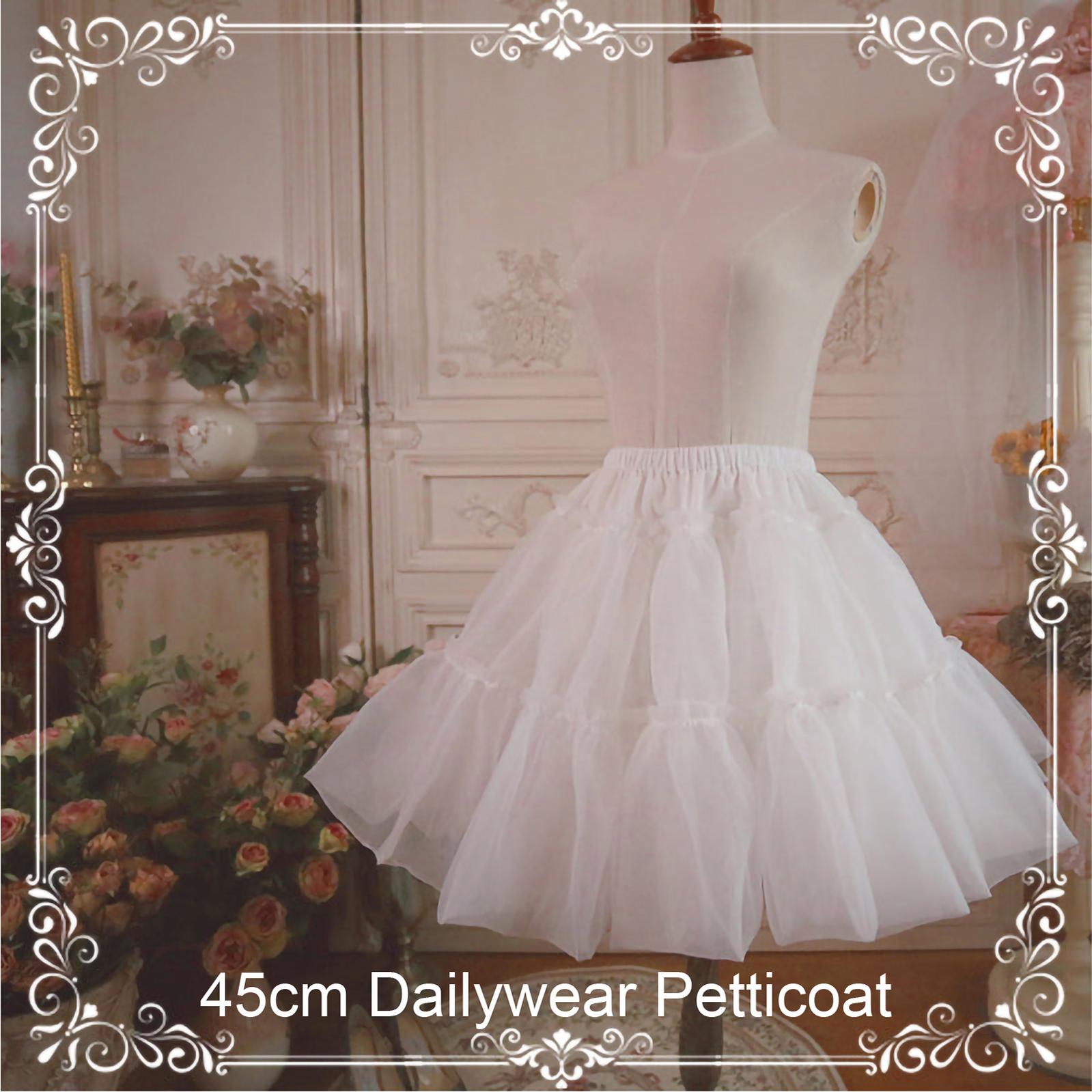 Aurora & Ariel 17.7" (45 cm) A-Line Petticoat Collection Customizable (White) 33166:459458