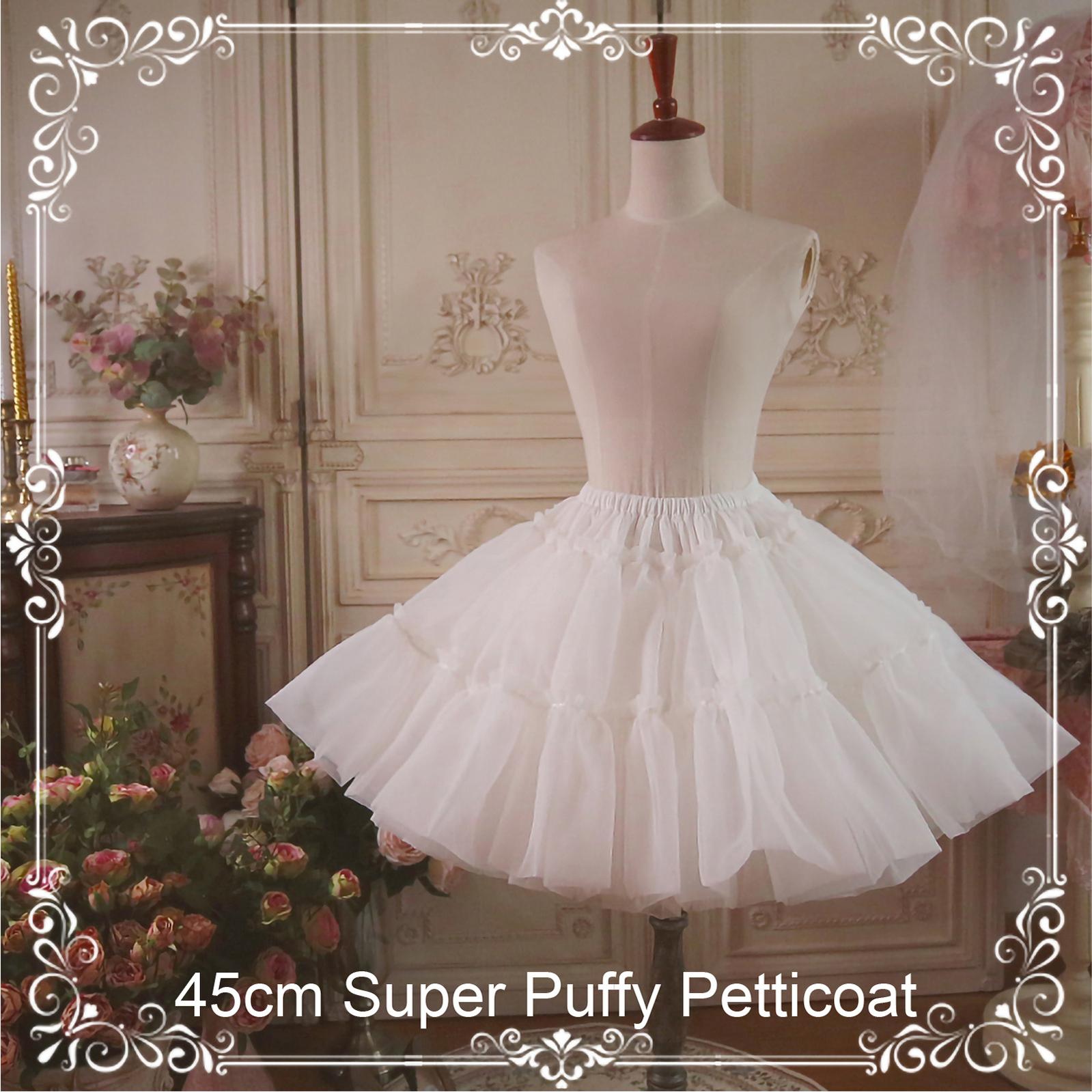 Aurora & Ariel 17.7" (45 cm) A-Line Petticoat Collection Customizable (White) 33166:459454