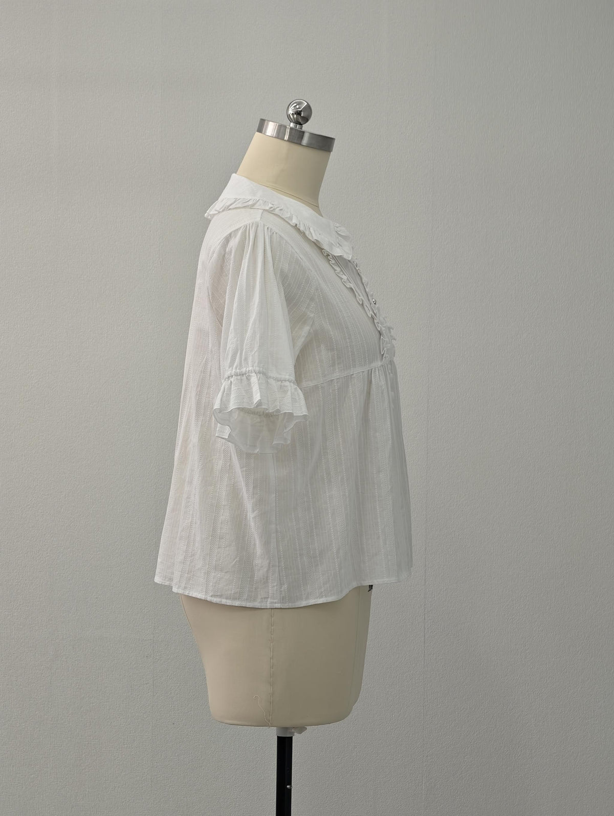 Cotton Plus Size Lolita Blouse, Peter Pan Collar 45598:865016