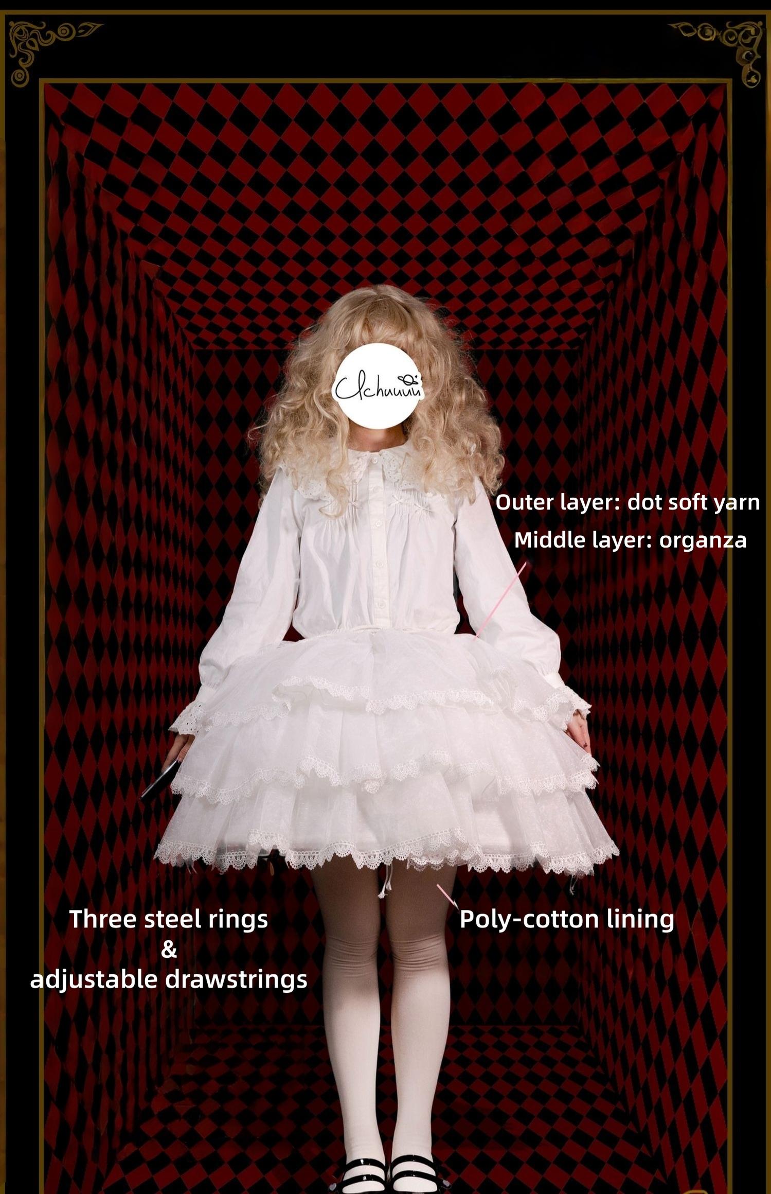 Boguta - Carmen - Adjustable Lolita Petticoat, 17.7"-28.3" (45-72 cm) 43971:791287