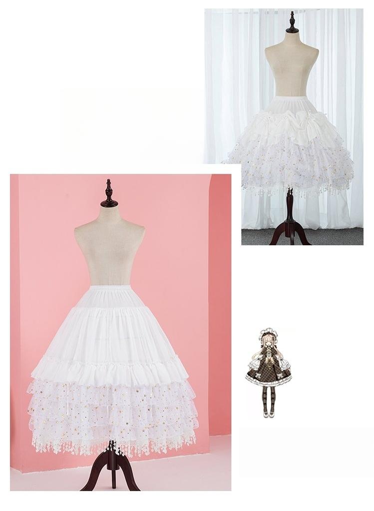 Manyiluo - Wedding Lolita Petticoat, Detachable Bone Support 43963:790576