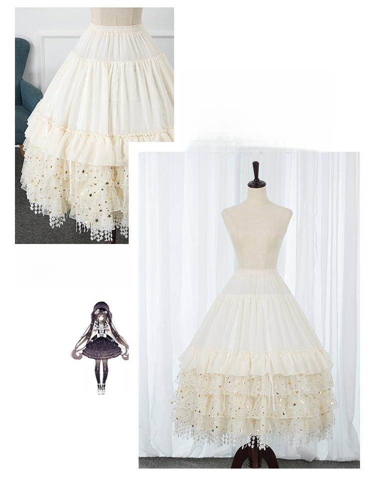 Manyiluo - Wedding Lolita Petticoat, Detachable Bone Support 43963:790577