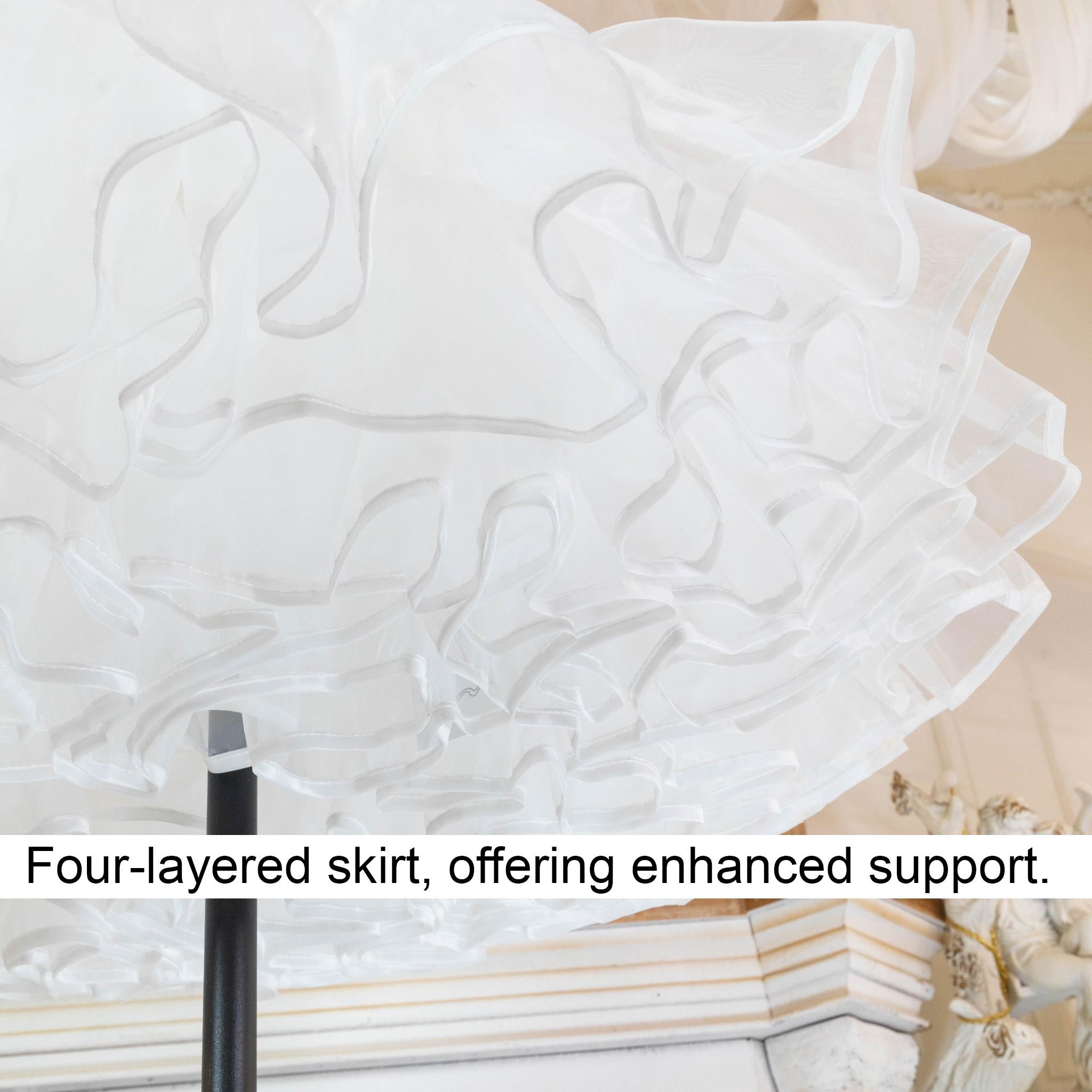 Noloria 48cm (18.9") Medium-High Volume Petticoat, Petal Edge 43720:786575