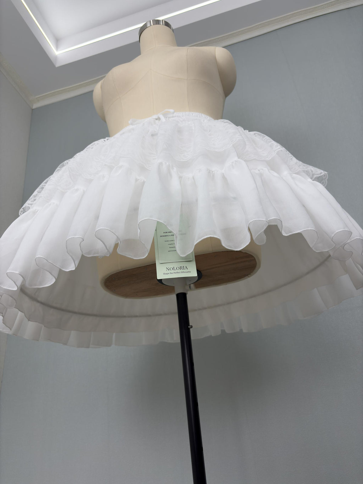 Noloria 21.7" (55 cm) Hoop Puffy Plus Size Lolita Petticoat, Moon Cage 45907:871403