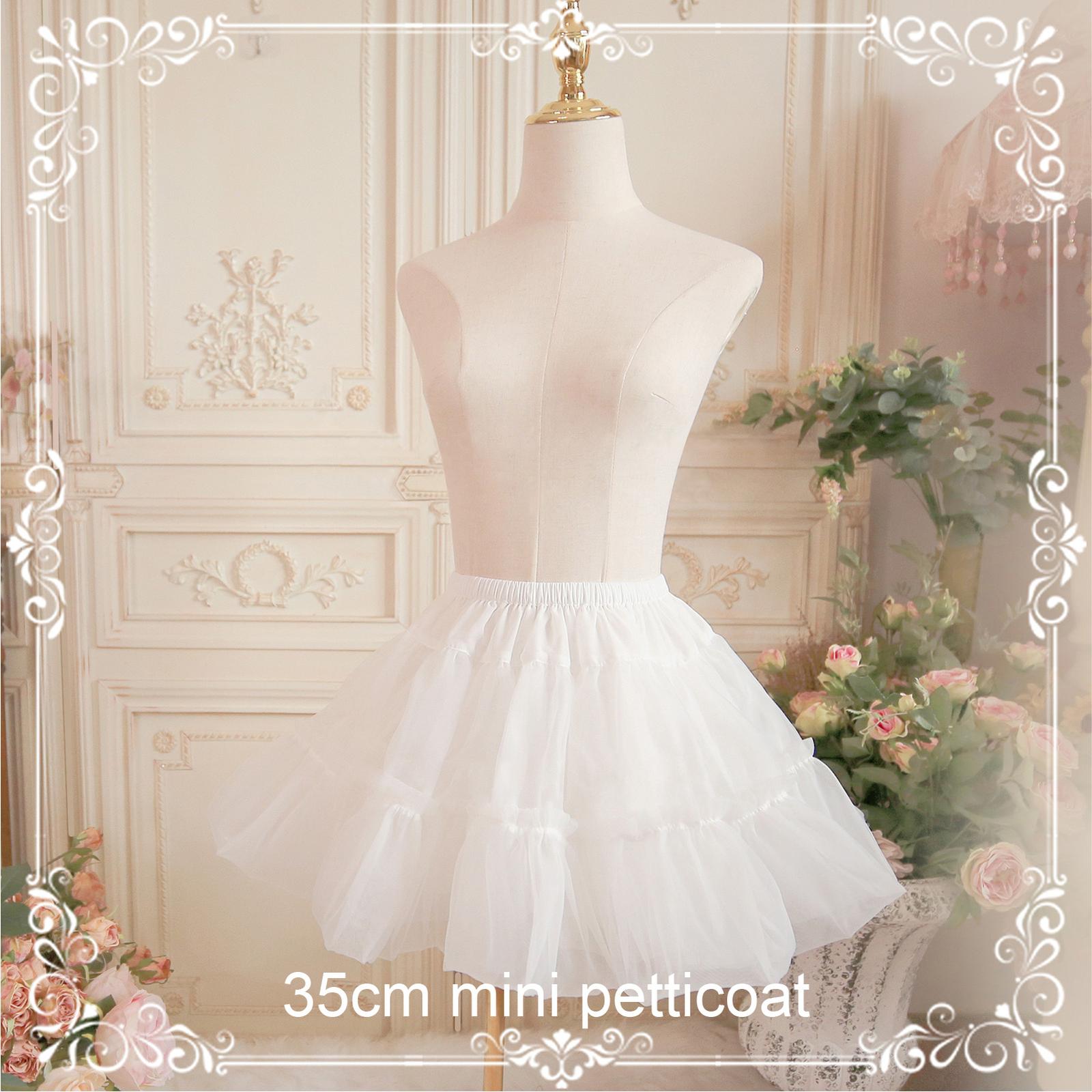 Aurora & Ariel 13.8" (35 cm) Mini Lolita Petticoat, Customizable (White) 32904:454900