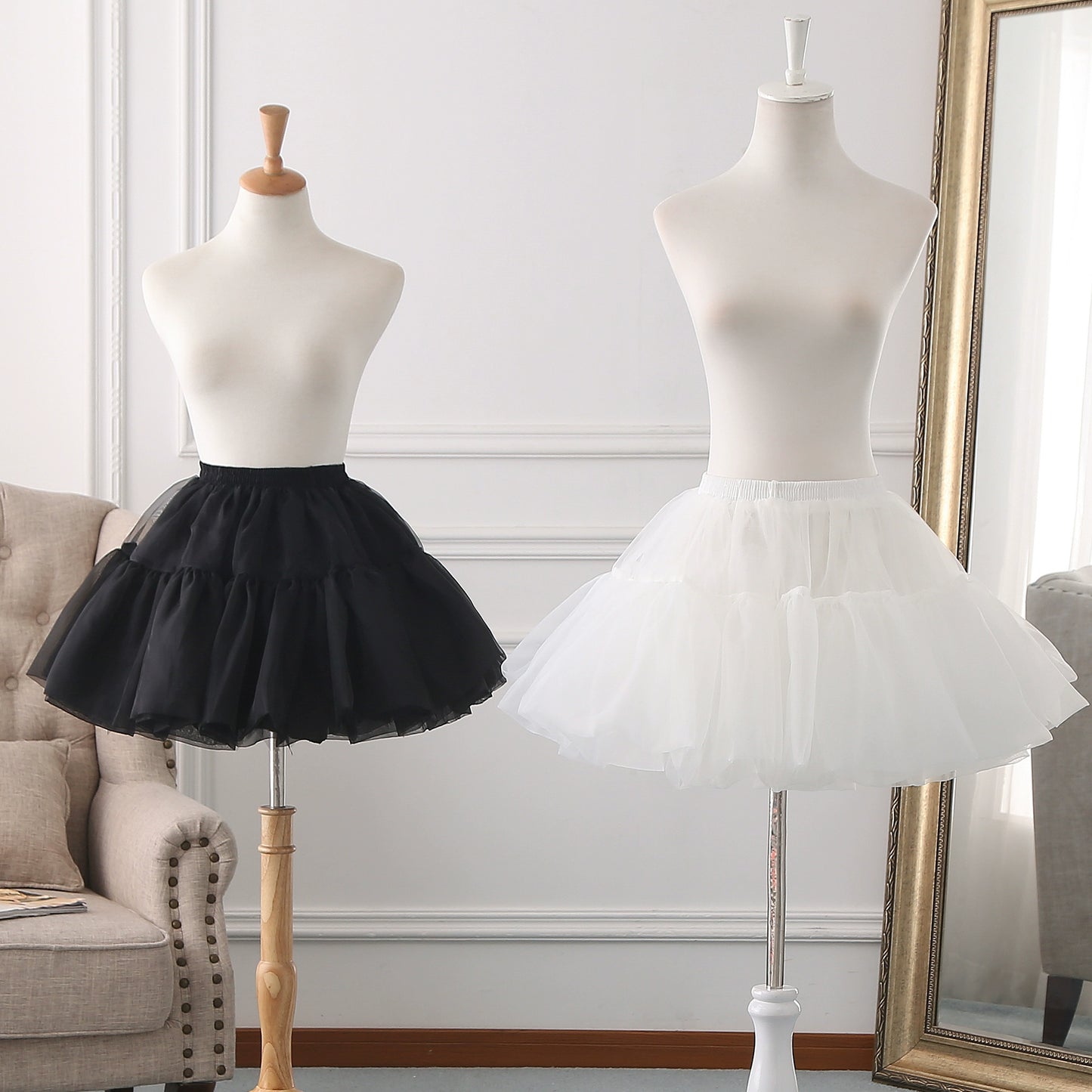 Manyiluo - 15.7" (40 cm) Lolita White Puffy Petticoat 43968:790673