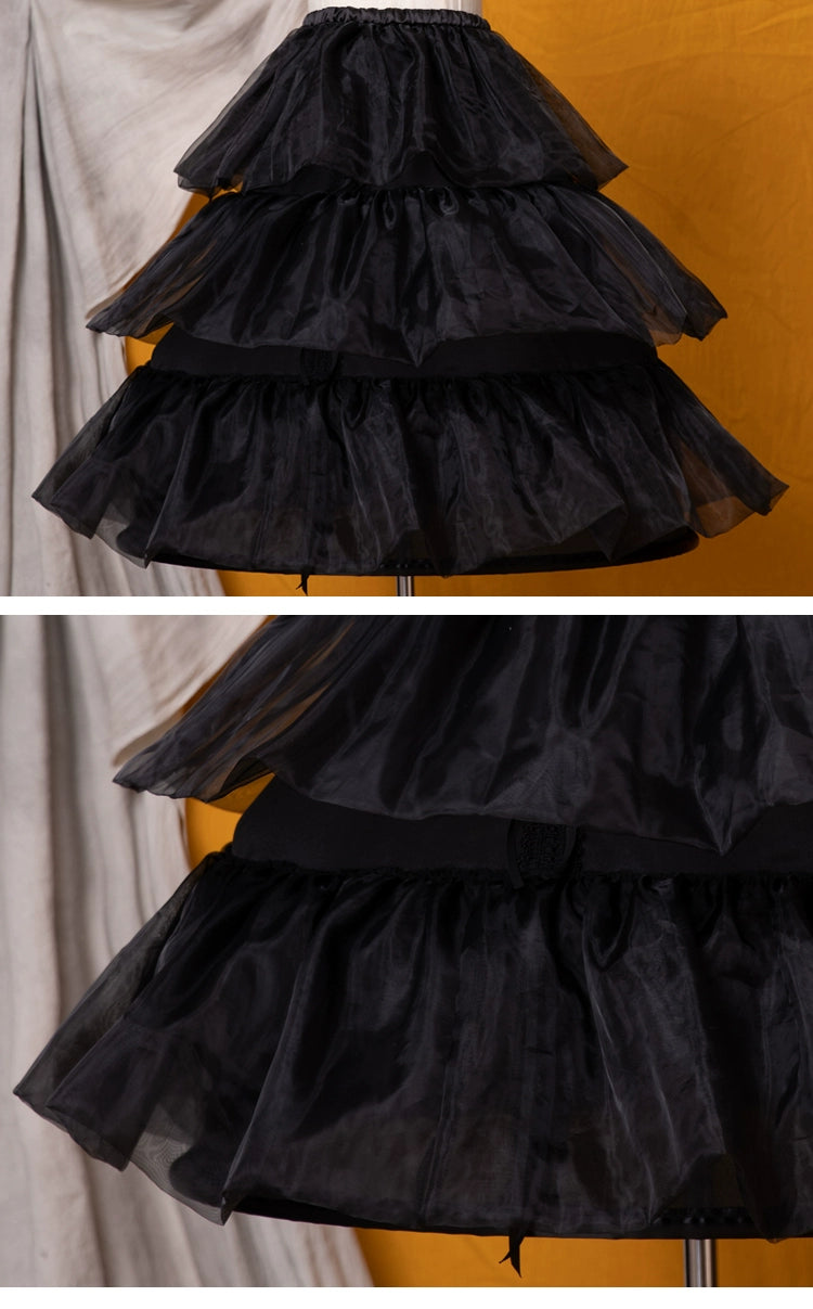 Eieyomi - 27.6" (70 cm) Adjustable Boned Lolita Petticoat 43973:791367