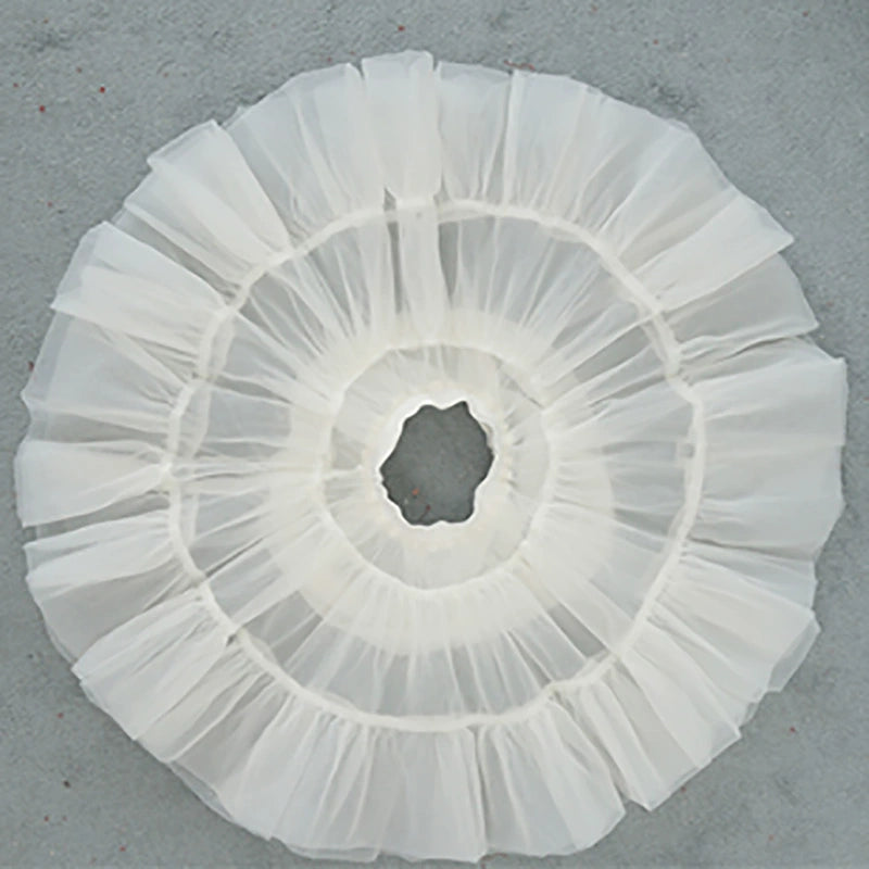 Manyiluo - 24.4" (62 cm) Extended Boneless Lolita White Petticoat 43969:790855