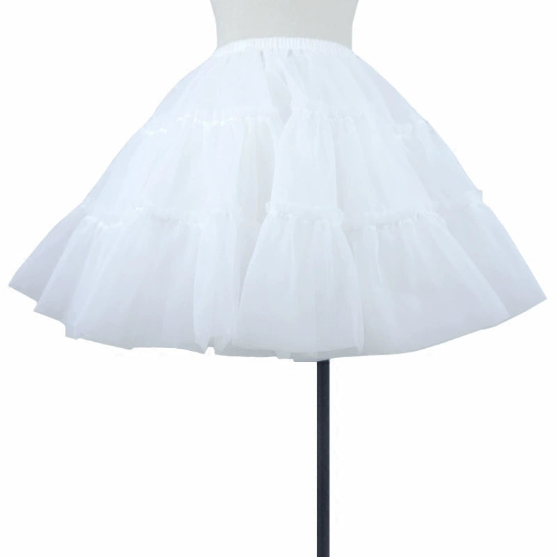 Eieyomi - 16.9" (43 cm) Daily Lolita Petticoat, Ruffles 43972:791332