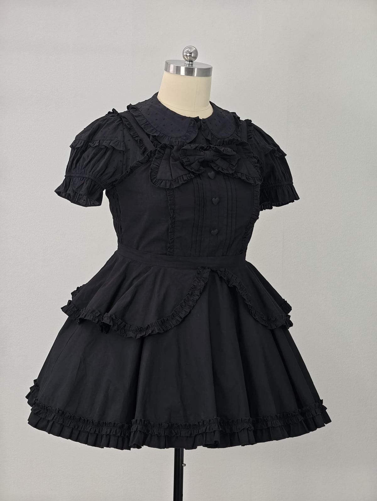 Plus Size Sweet Lolita Cotton Blouse, Peter Pan Collar 46015:872378
