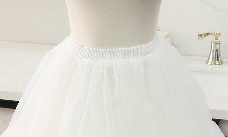 Manyiluo - 24.4" (62 cm) Extended Boneless Lolita White Petticoat 43969:790875