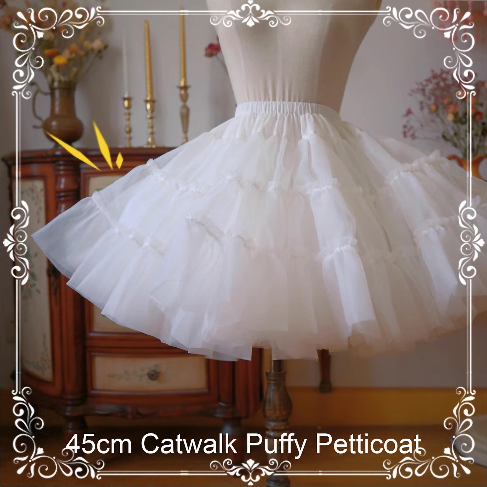 Aurora & Ariel 17.7" (45 cm) A-Line Petticoat Collection Customizable (White) 33166:459456
