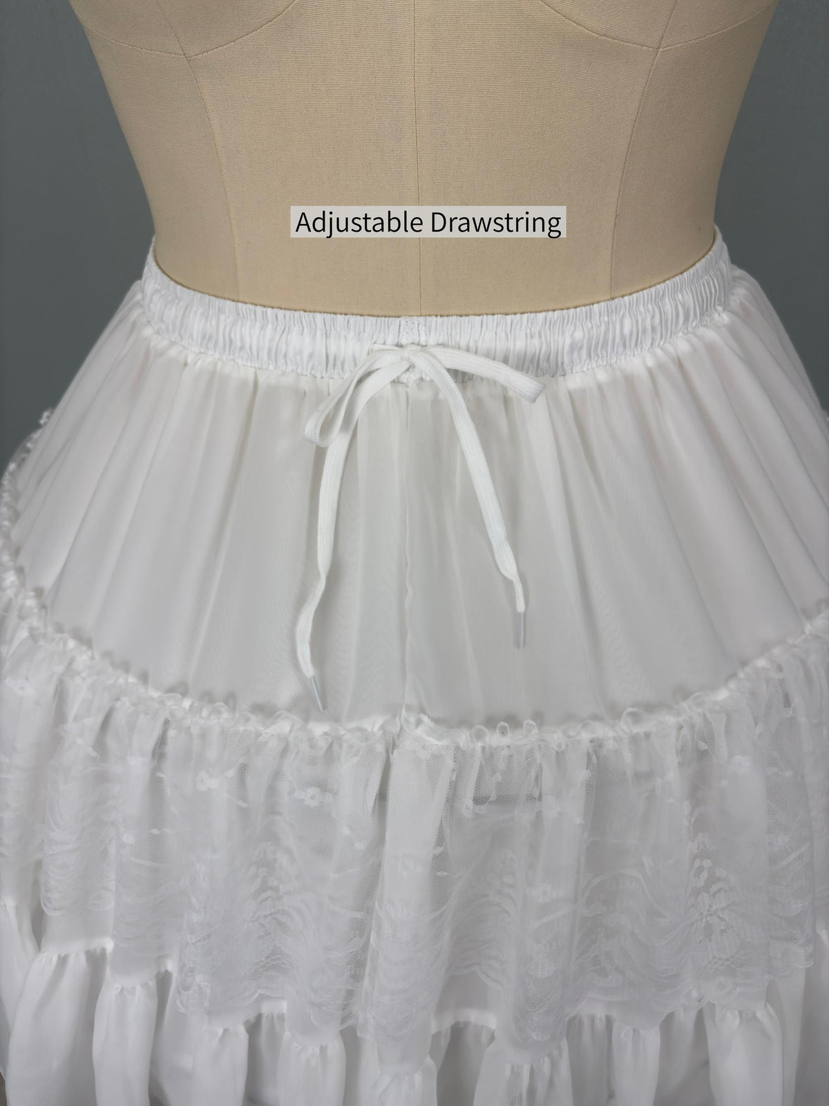 Noloria 21.7" (55 cm) Hoop Puffy Plus Size Lolita Petticoat, Moon Cage 45907:872691