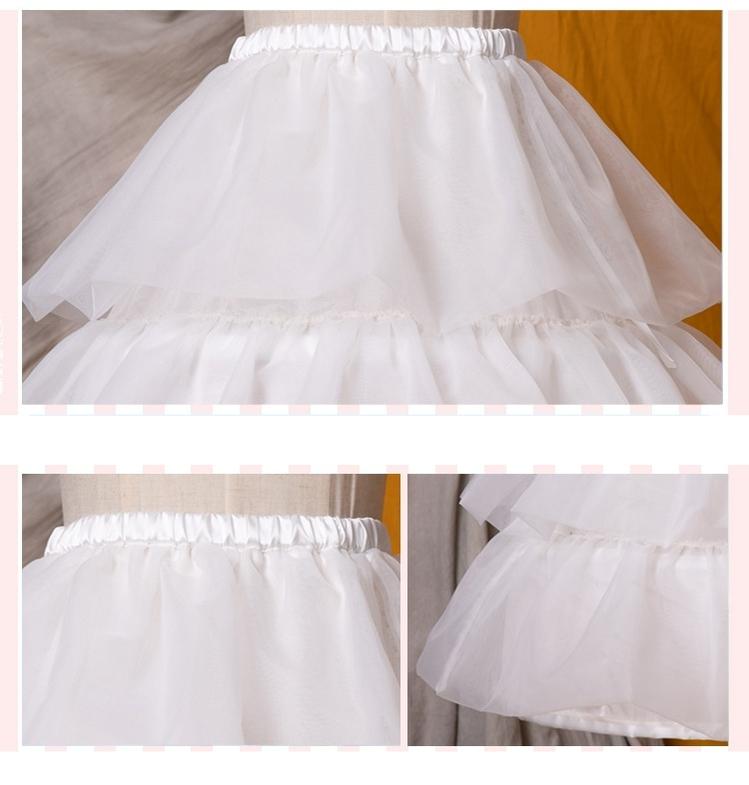 Eieyomi - 27.6" (70 cm) Adjustable Boned Lolita Petticoat 43973:791375