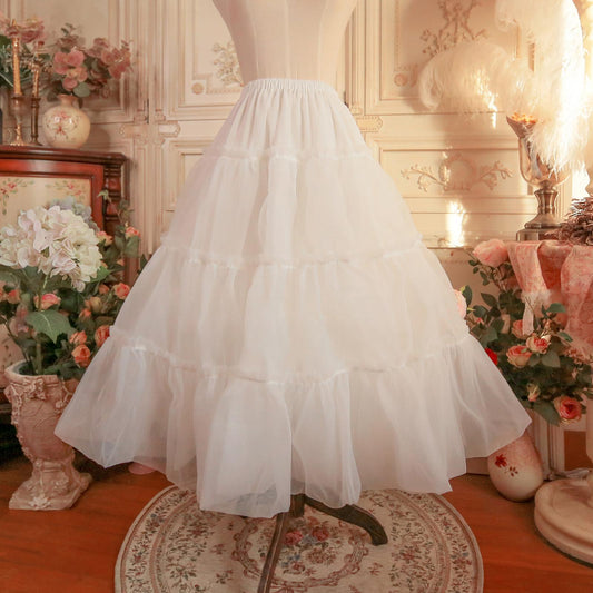 Aurora & Ariel 30.7" (78 cm) Dailywear Lolita Petticoat Customizable (White) 33176:475812