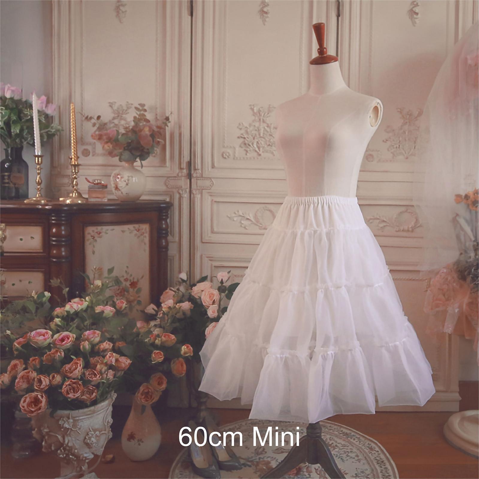 Aurora & Ariel 23.6" (60 cm) Petticoat Collection Customizable (White) 33174:466928