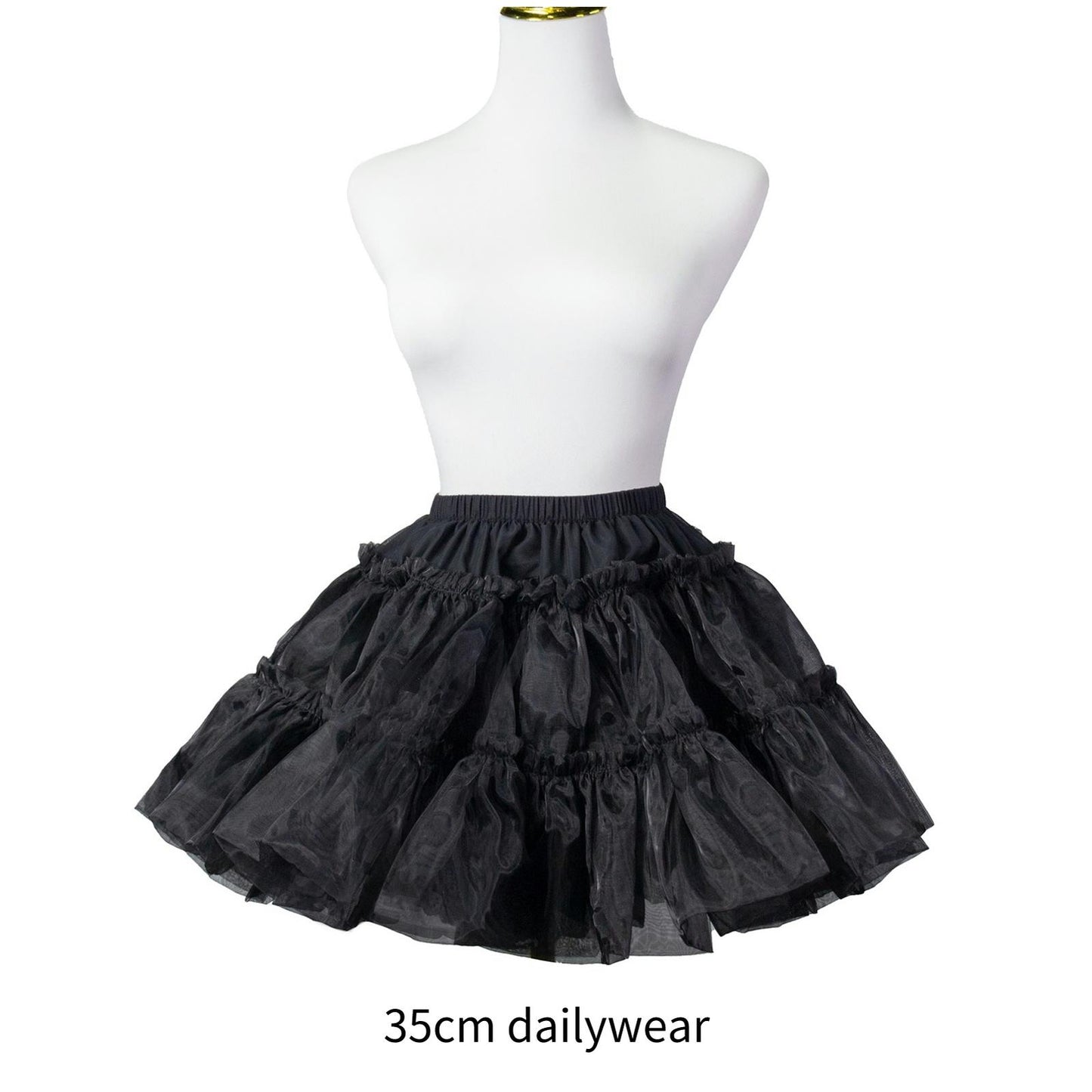 Aurora & Ariel 13.8" (35 cm) A-Line Petticoat Collection, Customizable (Black) 32614:454962