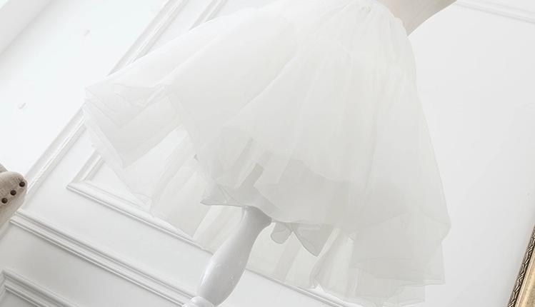 Manyiluo - 24.4" (62 cm) Extended Boneless Lolita White Petticoat 43969:790877