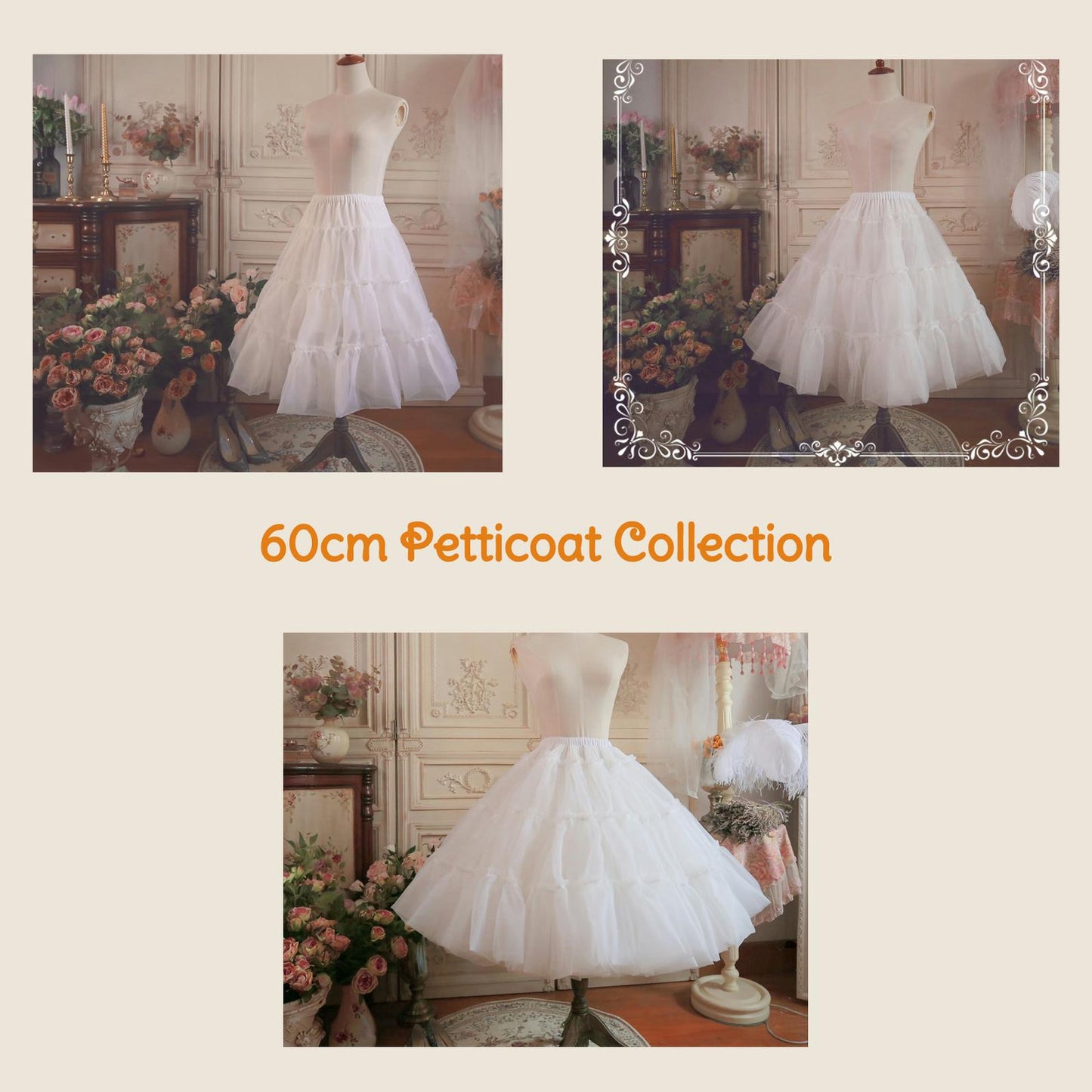 Aurora & Ariel 23.6" (60 cm) Petticoat Collection Customizable 33174:467256