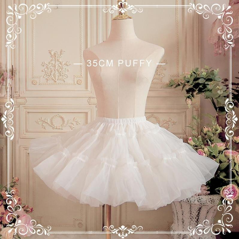 Aurora & Ariel 13.8" (35 cm) A-Line Petticoat Collection, Customizable (White) 32614:790359