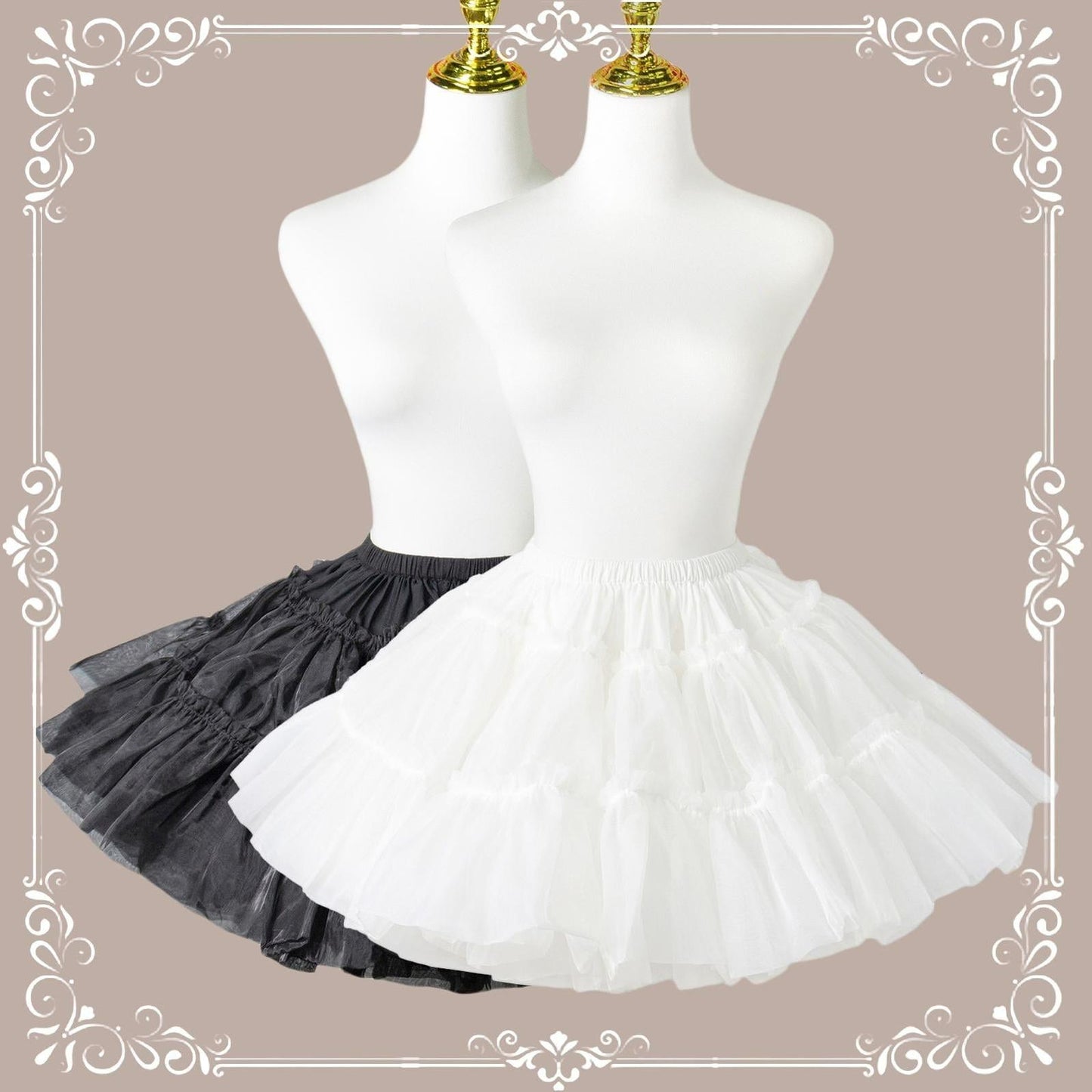 Aurora & Ariel 13.8" (35 cm) A-Line Petticoat Collection, Customizable 32614:790364