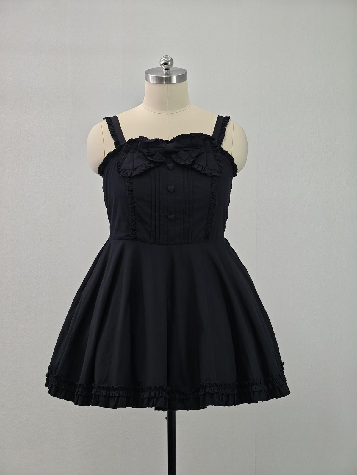 Cotton Plus Size Lolita Jumper Dress, Full Back Shirring 45594:865165
