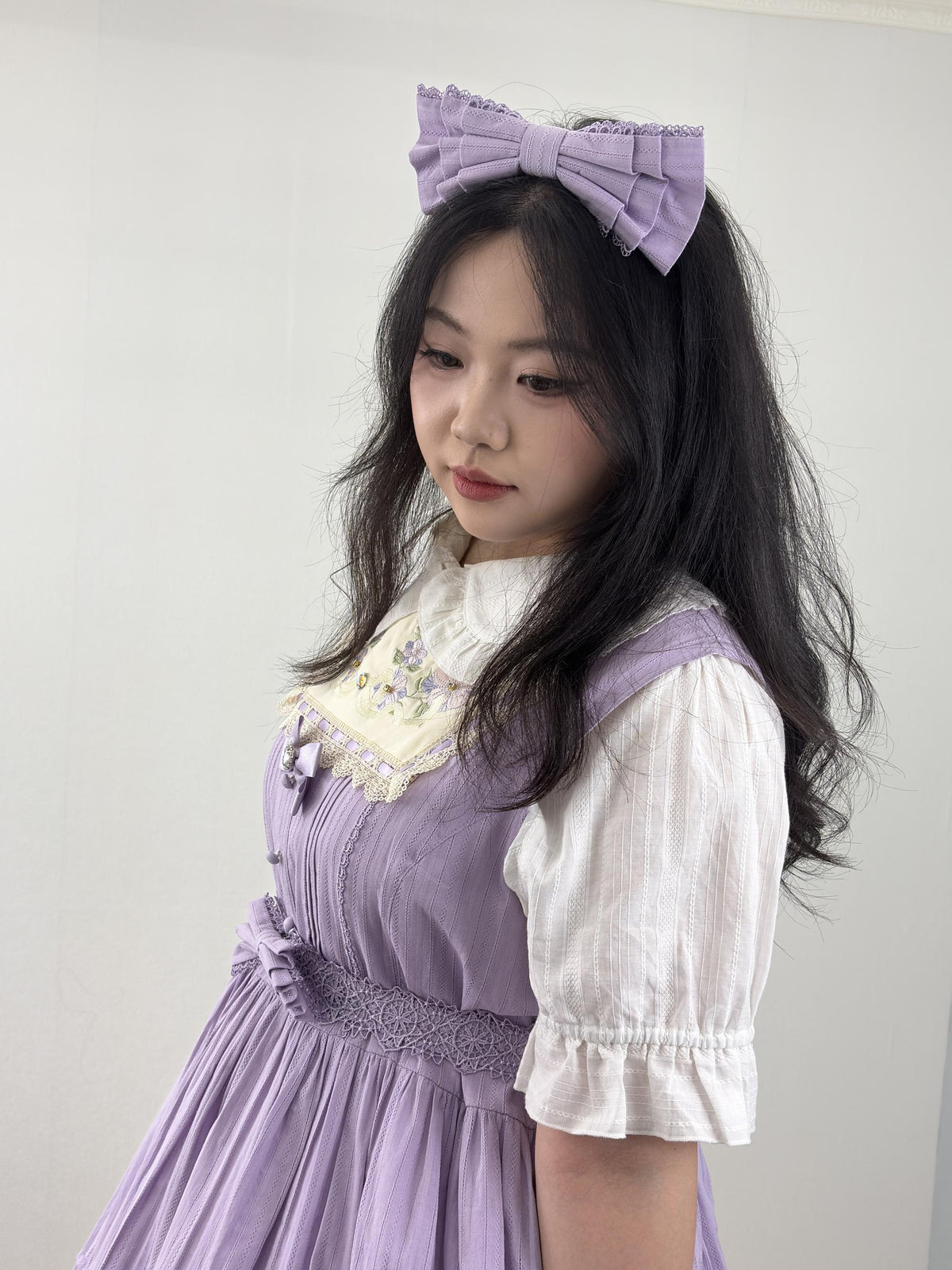 Cotton Plus Size Lolita Blouse, Peter Pan Collar 45598:865005