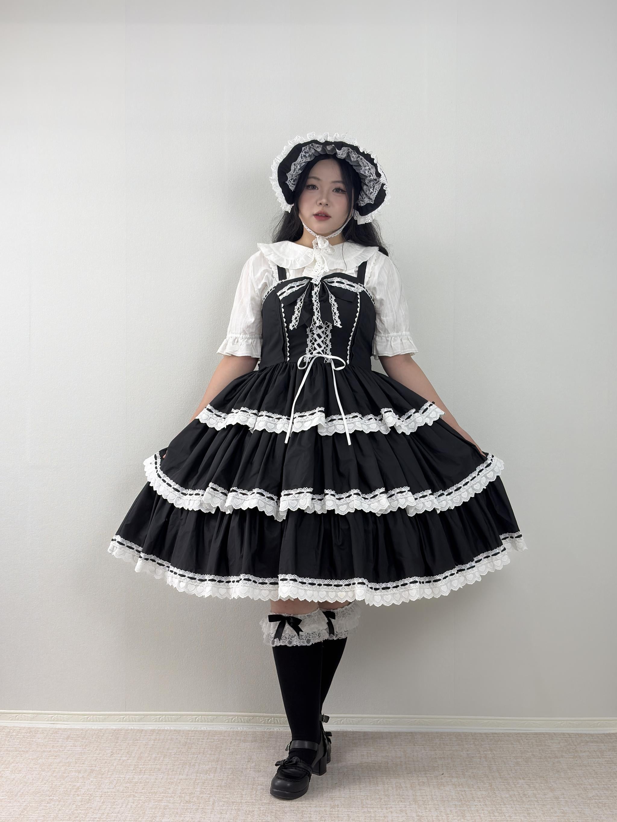 Otome Heart - Old School Lolita Jumper Skirt, Plus Size 45597:865043
