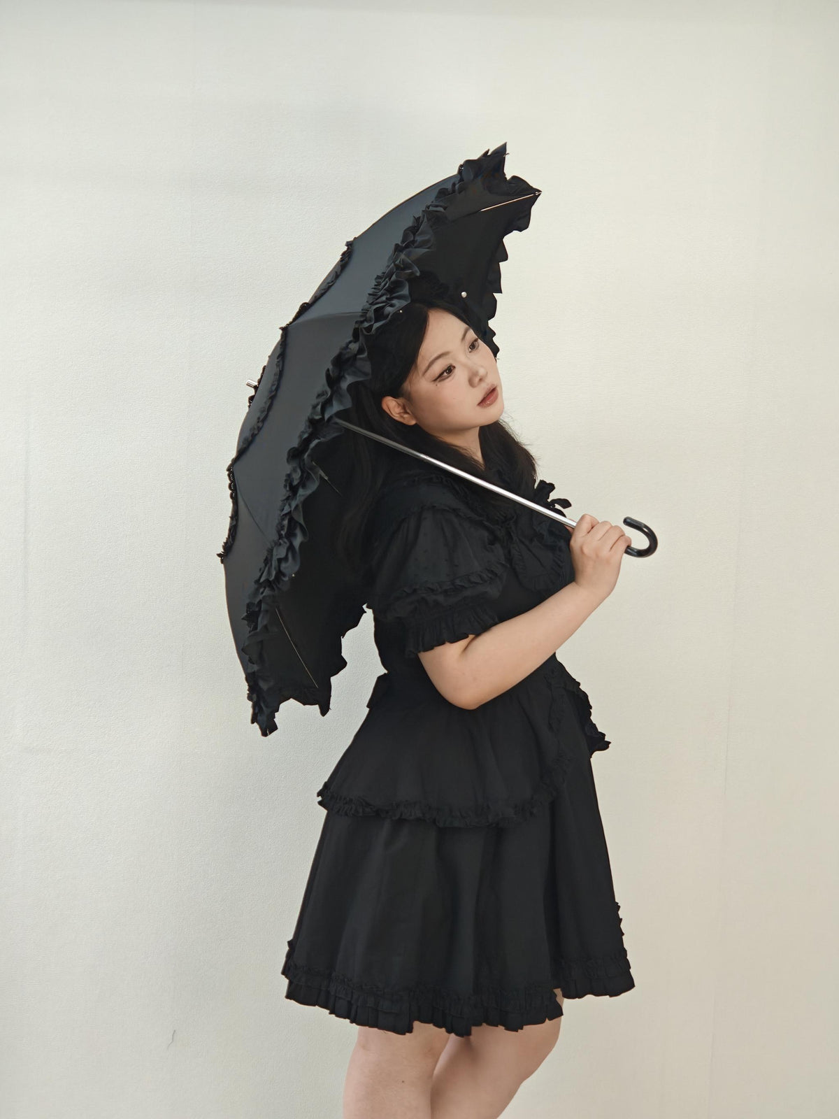 Classic Lolita Parasol, UV Two-Fold for Daily Use 46003:871636
