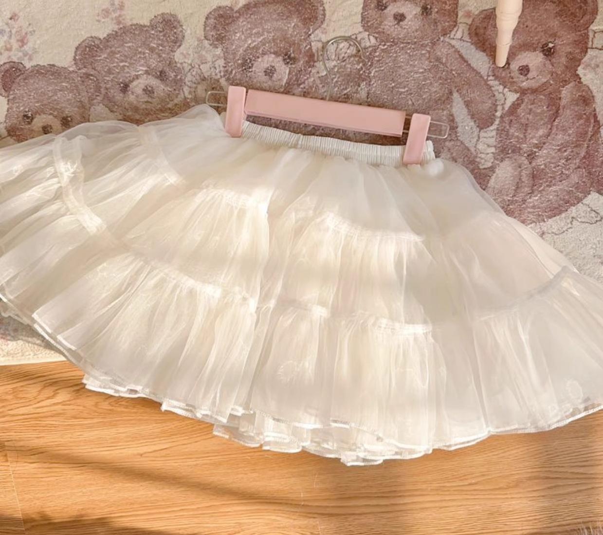 Hanguliang - 13.8" (35 cm) Soft Short Lolita Petticoat, 4 Layers 43966:790669