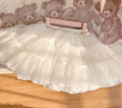 Hanguliang - 13.8" (35 cm) Soft Short Lolita Petticoat, 4 Layers 43966:790669