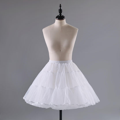 Noloria - 17.7" (45 cm) Organza Lolita Puffy White Petticoat 43720:789298