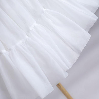 Noloria - White Puffy Lolita Petticoat, 17.7" (45 CM), Cotton Lining 43722:784673