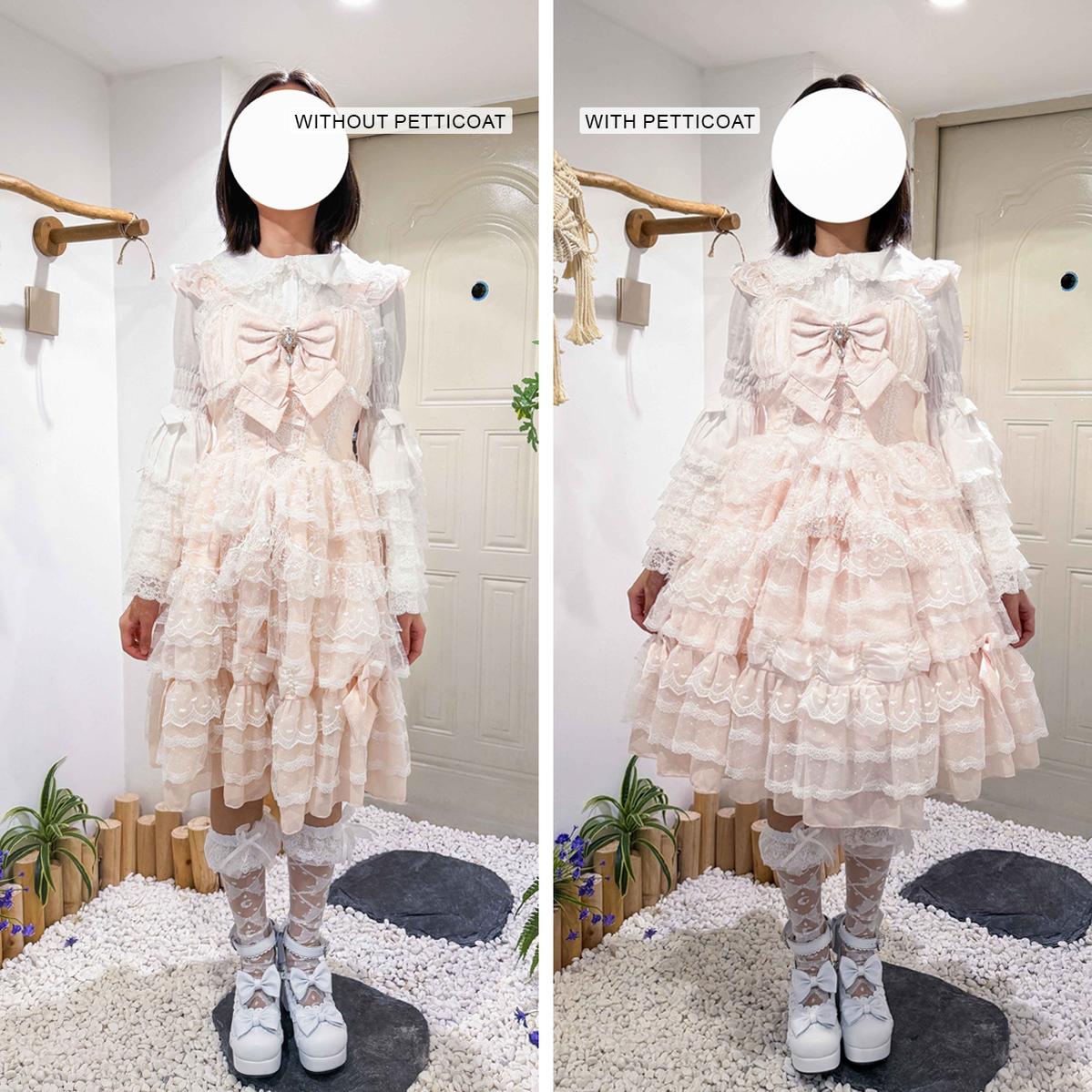 Noloria 48cm (18.9") Medium-High Volume Petticoat, Petal Edge 43720:831352