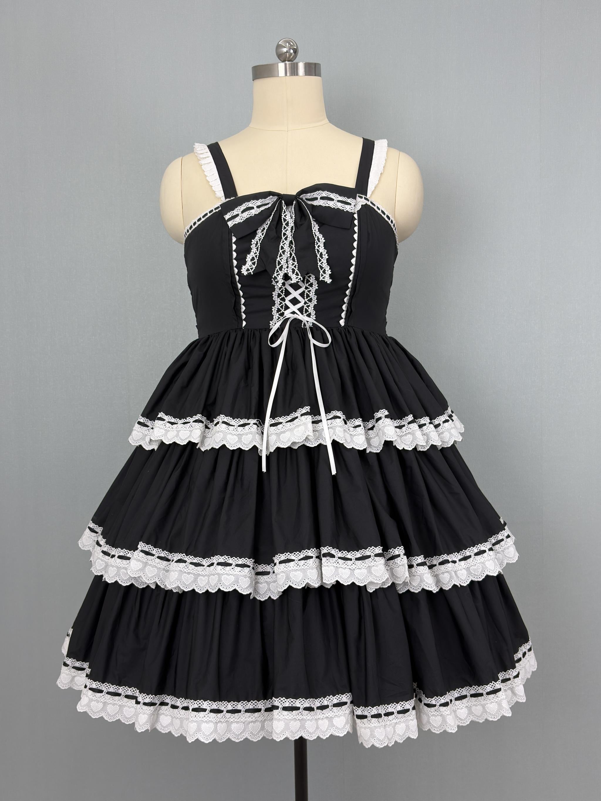 Otome Heart - Old School Lolita Jumper Skirt, Plus Size 45597:865023