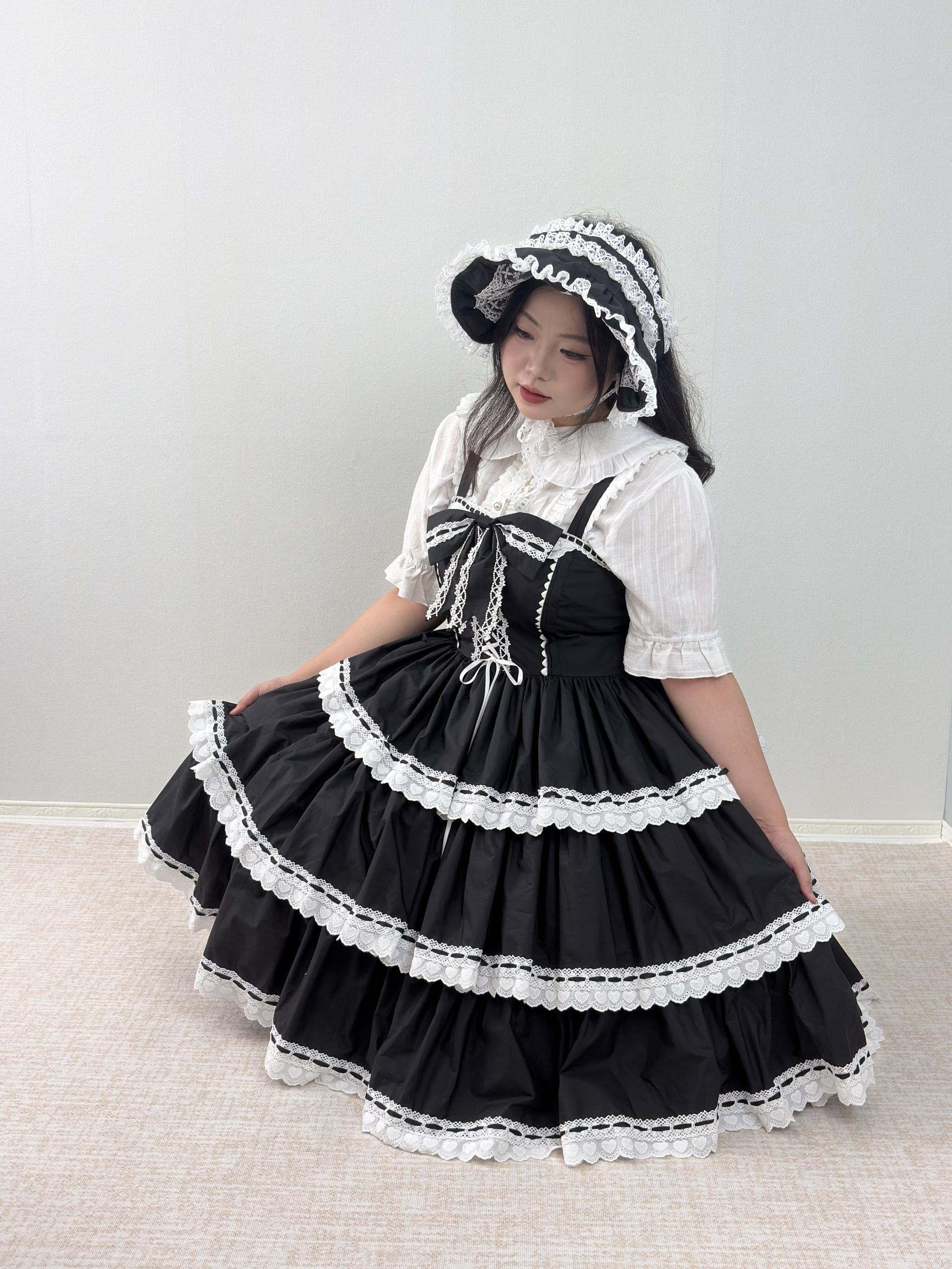Cotton Plus Size Lolita Blouse, Peter Pan Collar 45598:864995