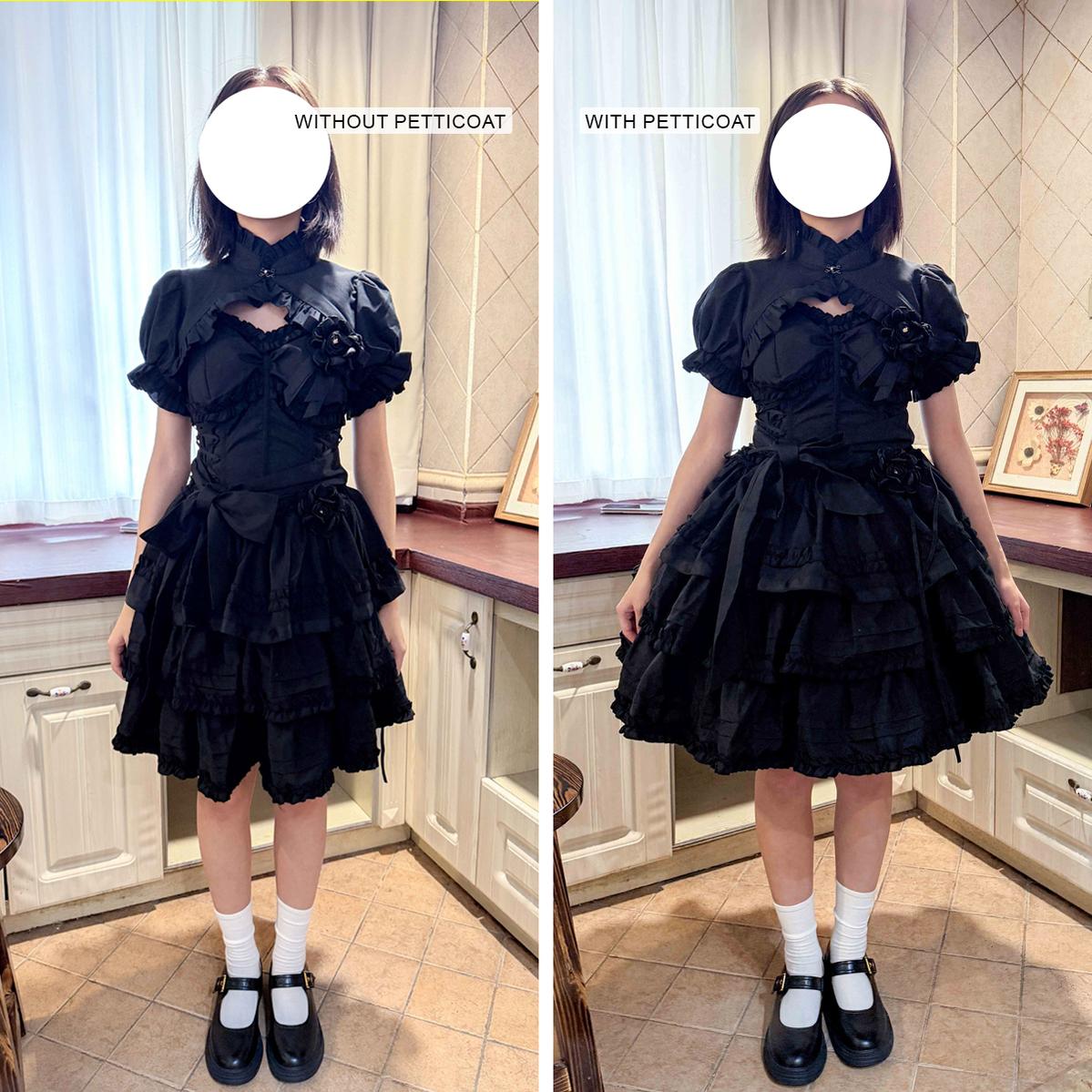 Noloria 48cm (18.9") Medium-High Volume Petticoat, Petal Edge 43720:831356