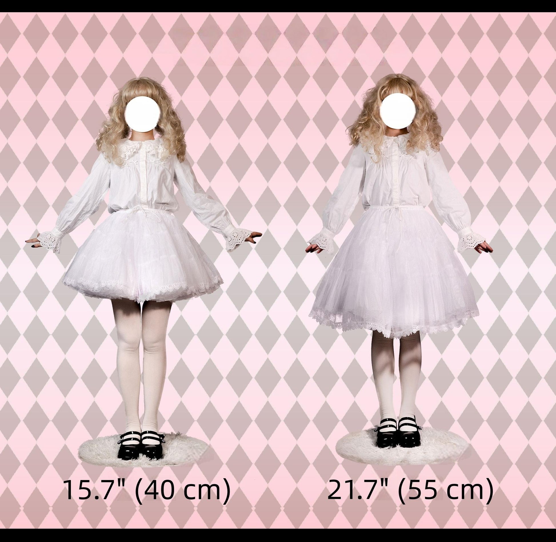 Boguta - Puffy Lolita Petticoat, 15.7" (40 cm) / 21.7" (55 cm) (XL) 43979:790853