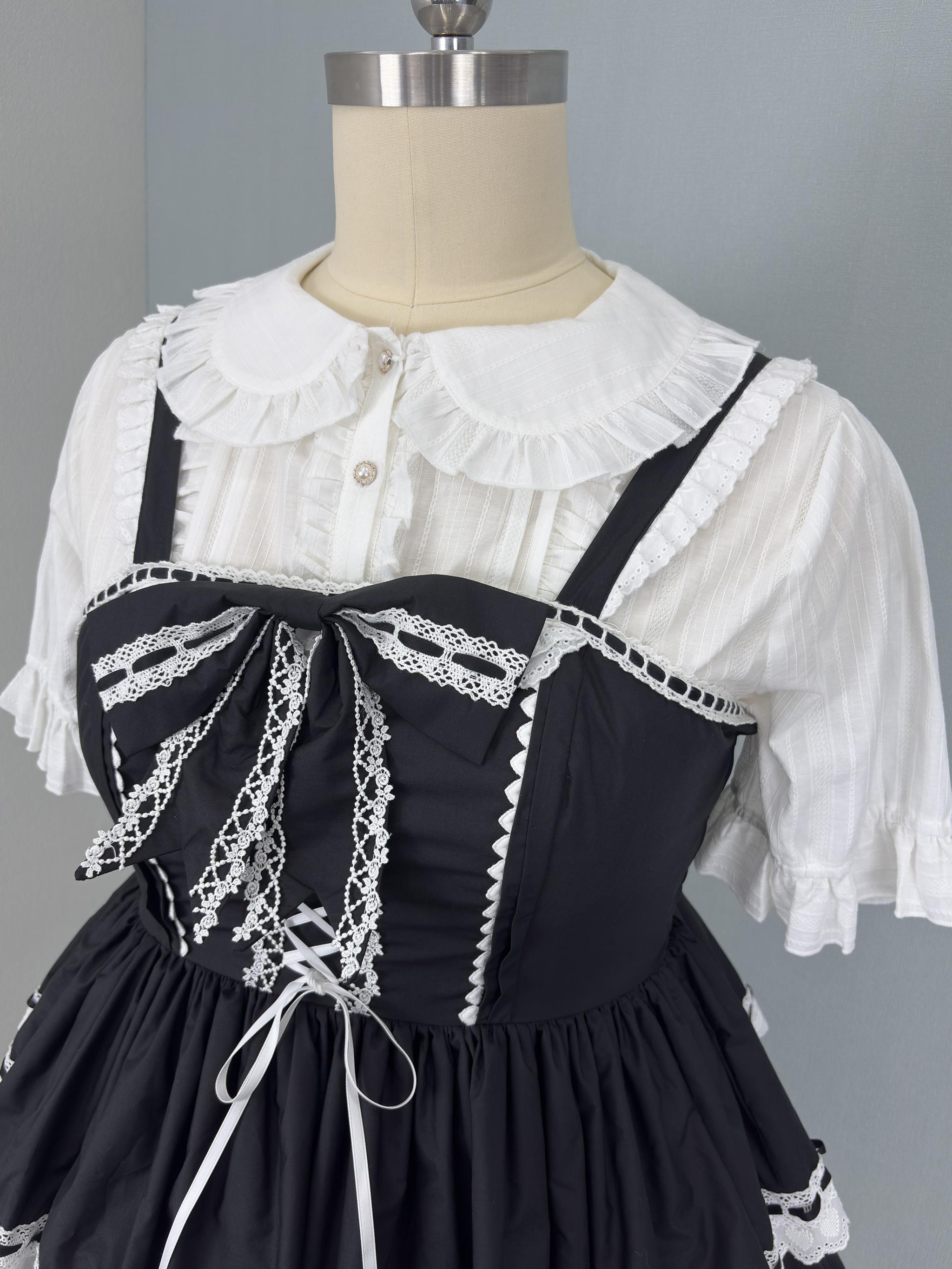 Otome Heart - Old School Lolita Jumper Skirt, Plus Size 45597:865020